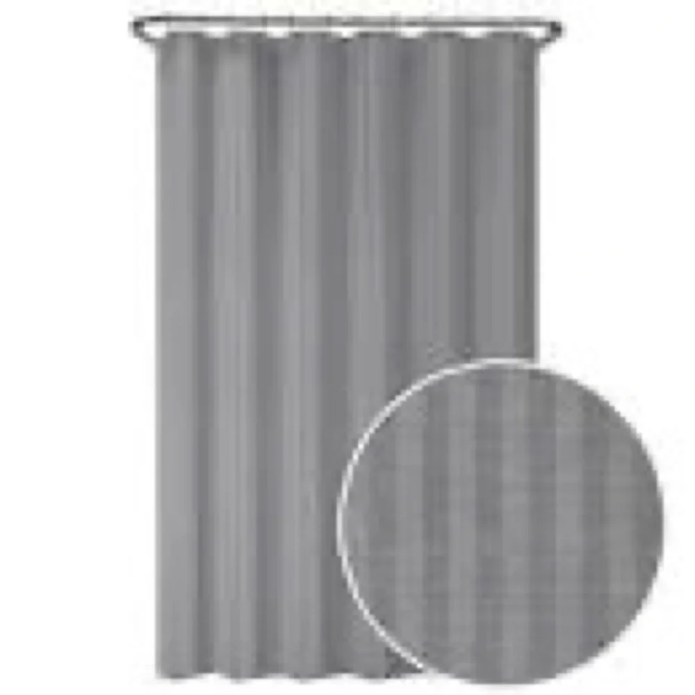 Shower curtain liner - grey stripe